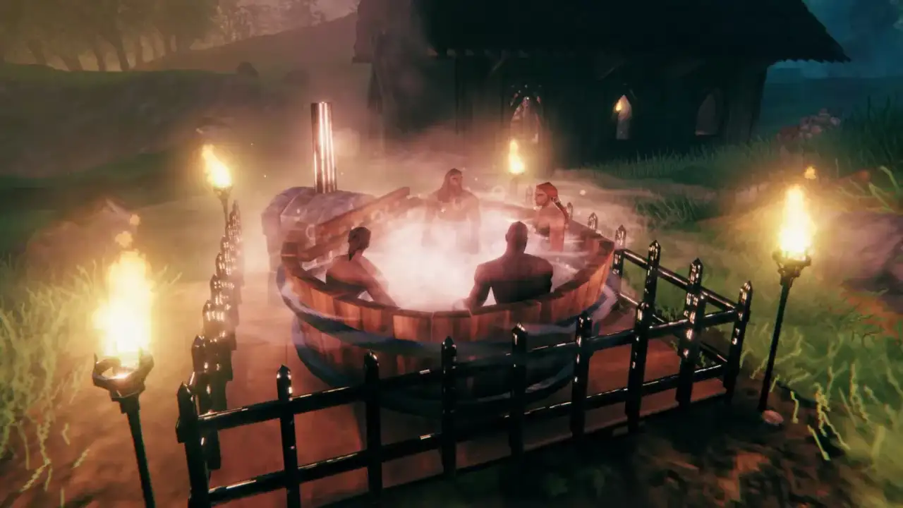 Valheim hat einen Whirlpool hinzugefügt, damit Wikinger sich entspannen können.